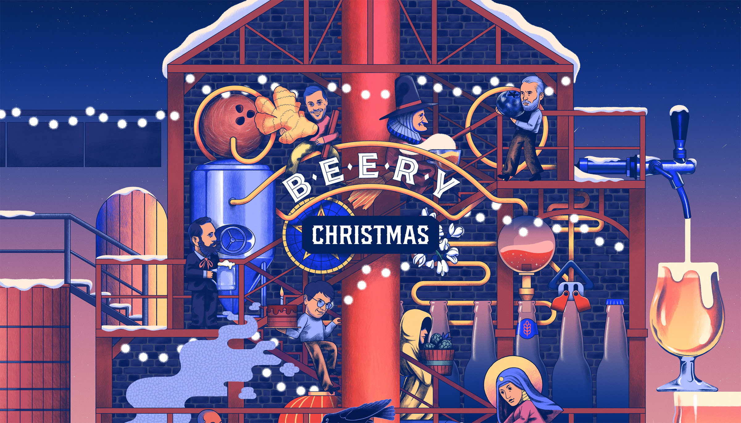 Thibault Daumain Graphic Design & Illustration › BEERY CHRISTMAS